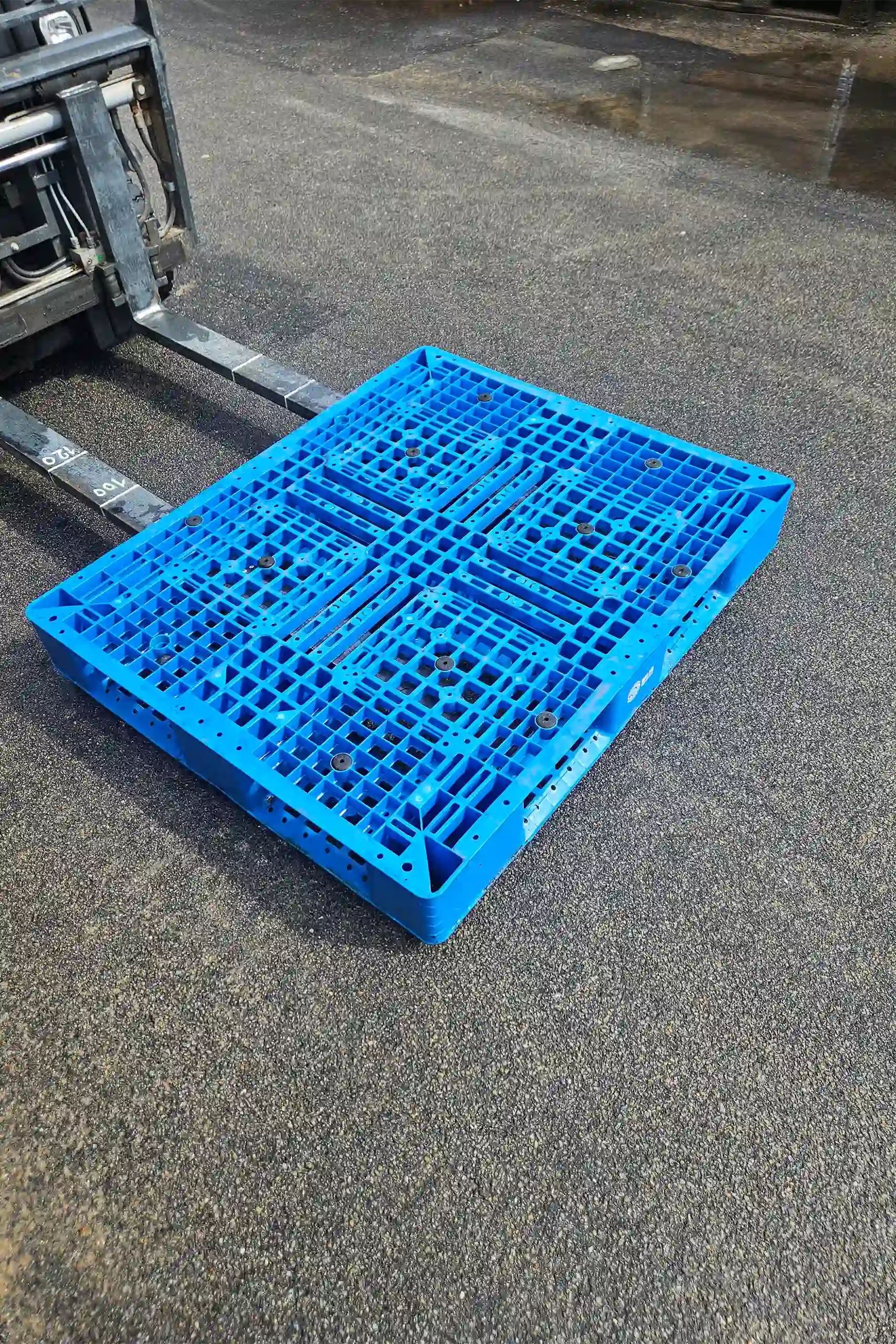 1000x1200 Blå plastpalle