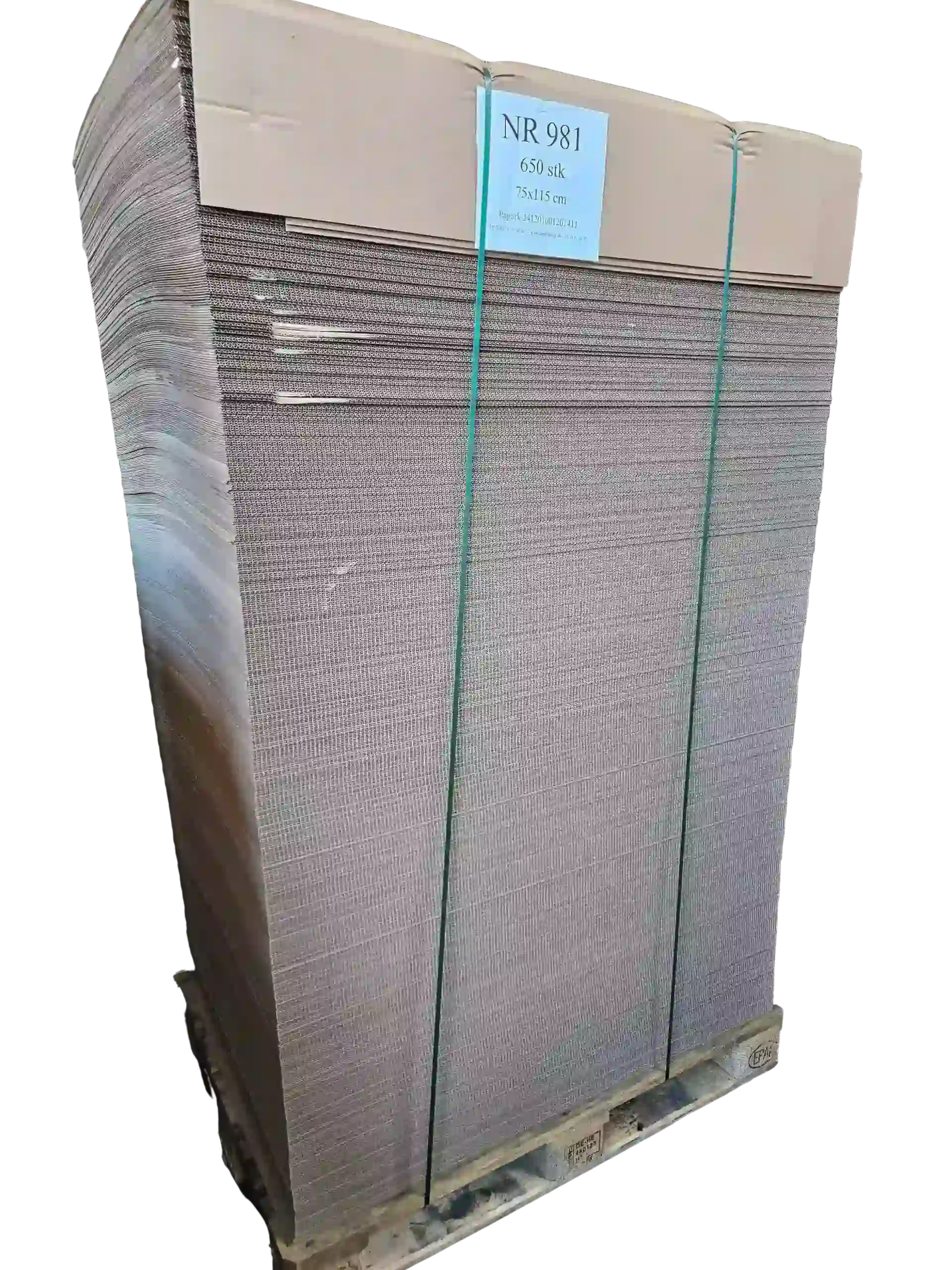 Papark med mål 115x75-cm nr. 981 fjernet baggrund